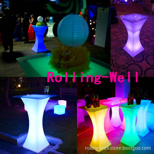 Glowing LED Lighting Cocktail Tables